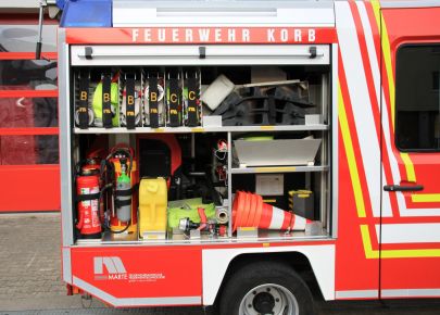 Vorauslöschfahrzeug (VLF) rechte Seite offen